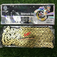 CREVON GOLD CHAIN RANTAI 415H X 122L-132L HEAVY DUTY MAS EMAS 415 RACING SSS DID AJI RACING RK RKM S