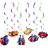 Henry Danger Theme Birthday Party Decoration Hanging Swirls