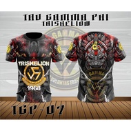 TRISKELION Brotherhood Sublimation T-shirt, Tau Gamma Phi 67th Commemorative Jersey, Unisex Breathab