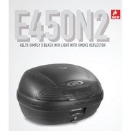 GIVI BOX E450N2 SIMPLY II BLACK W/O LIGHT WITH SMOKE REFLECTOR
