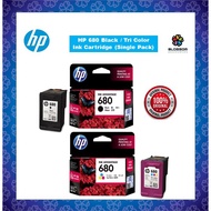HP 680 Black / Tri-Color Ink Cartridge Single Pack (F6V27AA /F6V26AA)