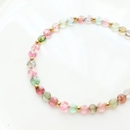 精靈能量 天然糖果碧璽 晶體乾淨 柔美多彩 能量手串 手鍊 禮物