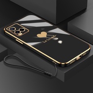 Love phone case For Vivo Y33S 5G Y21T Y21 Y21E Y21S 2021 Phone soft case silicone straight edge elec