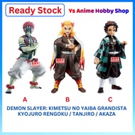 Banpresto Demon Slayer Grandista Tanjiro Rengoku Akaza Anime Figure