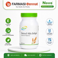 [Eennat Pharmacy] Nova Natura-E 400iu Softgels (30's) Natural Vitamin E, Antioxidant, Active Form Vi