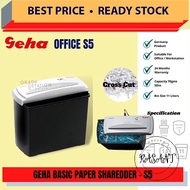 [Paper Shredder / Cross Cut] GEHA S5 Office Paper Shredder