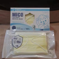 💥clearance💥 MICO🇸🇬 Children Medical Mask - yellow [BFE98%]
