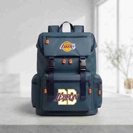 Catenzo - CUT047 Elementary and Middle School Backpack Navybiru Lakers Lebron 23 Design Casual Water