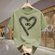 KATUN [100% Original] ALO Men's T-Shirt Oversized Premium Cotton Logo Print Streetwear Casual Fashio