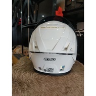 TR-X EVO HALF FACE HELMET DUAL VISOR (PEARL WHITE) with EXTRA LENS and FREEBIES