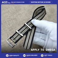 [High end version] Apply To OMEGA 20mm NATO Nylon Watch Strap For Seamaster 300 600 AT150 Speedmaste