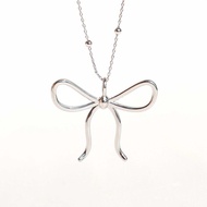 RINDA - Soft Ribbon pendant 🎀 (gold/silver) (สร้อยคอ)