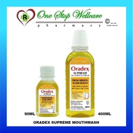 ORADEX SUPREME MOUTHWASH 90ML (EXP:05/2025) / 400ML (EXP:12/2027)