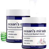 Oceans Miracles Eczemas Relief Cream, 2PCS Oceans Miracles Sea Moss Cream, Soothing Eczemas Treatmen