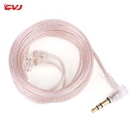 CVJ Mixed Upgrade Cable Pink 5N OFC Oxygen-free Copper Upgrade Cable 2pin 0.78mm QDC Wire For KZ