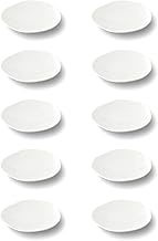 Mino Ware 81-020-101 Miyama Plate, 10 pcs, 4.3 x 4.1 inches (11 x 10.5 cm), Feuille Fille, White Por