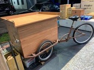 復古造型腳踏車式攤車(含大陽傘)
