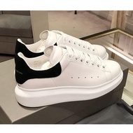 Mcqueen small women's leather shoes black height 1IFK