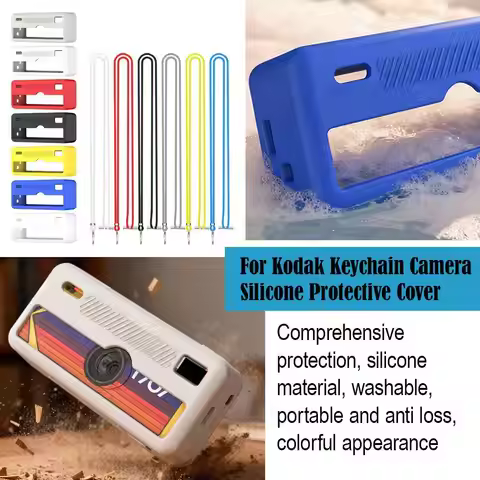 Silicone Protective Case For KODAK Charmera Keychain Digital Camera Soft Skin Cover Anti-Drop Guard 