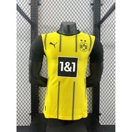 Player version football jersey 24-25 Dortmund home jersey football training jersey competition sports casual quick drying jersey