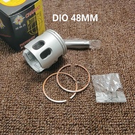 Defio xe máy 44mm 48mm 50mm 54mm Piston khoan 12mm Pin Vòng đệm đặt cho Honda DIO af17 af18 af27 af2