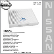 27277-4M400 CABIN FILTER NISSAN ALMERA N16 CEFIRO SENTRA N16 SERENA C24 SUNNY MURANO Z50 TZ50 GT-R T