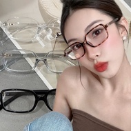 SFSE-Leopard Print Square Glasses Frame - No Lenses Eyewear - Decorative Accessories - Y2K, Vintage,