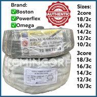 ― ♗ ☪ Omega/Boston ROYAL CORD 18/2 16/2 14/2 12/2 10/2 2 core and 3 core