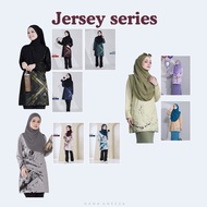 Tshirt Muslimah Jersey X-Passion | Humaira Design | Jersey Microfibre | Baju Muslimah Jersey