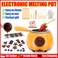 Yellow Electronic Chocolate Melting Pot l Chocolate Maker Set l Mini Chocolate Candy Melting and Warming Fondue Set l