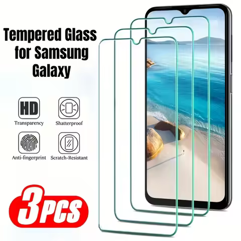 3Pcs Tempered Glass Screen Protector for Samsung Galaxy A02S A04 A12 A13 A23 A32F02S F04 F12 F13 F23