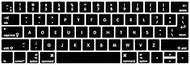 HRH Dvorak Language Silicone Keyboard Cover Skin for MacBook Pro with Touch Bar 13 Inch and 15 Inch