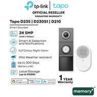 TP-Link Smart Doorbell Viewer Long Battery Life Waterproof 3K 5MP Wifi Camera Tapo D235/D210/D230S1