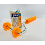 PAINT ROLLER 4 INCH WITH 12" HANDLE AND REFILL  38MM X 12MM