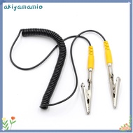 AKIYAMAMIO Coiled Cord, 180cm / 71" 2mm Anti-Static ESD Grounding Cable, Long Life Span Polyurethane