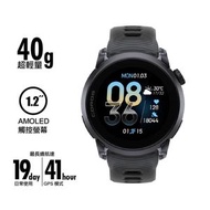 【原廠行貨】輕量 AMOLED GPS 跑步手錶 Pace 4 GPS Sport Watch Aluminium Crystal Black w/ Silicone Band