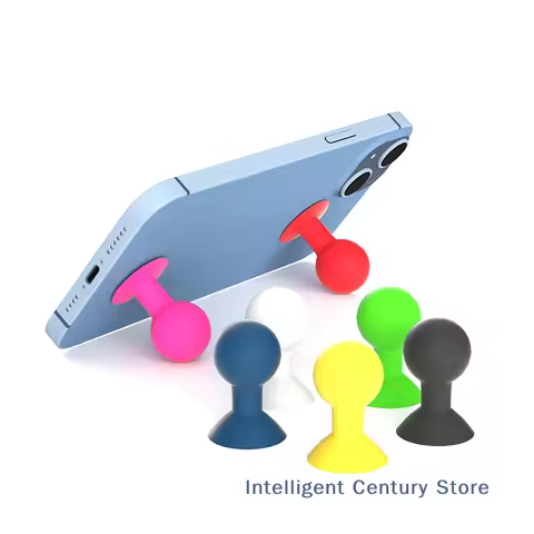 1 Pc Colorful Universal Cell Phone Monopod Cell Phone Silicone Rubber Octopus Suction Cup Ball Mount