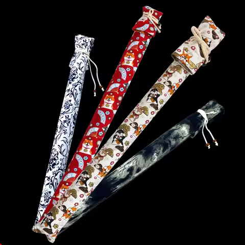 Portable Dust-Proof Flute Storage Bag D-E Tune Bamboo Flute Bag 60/80 Cm Integrated Storage Protecti