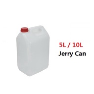 [NEW] 5L / 10L White Container Jerry Can Plastic Bottle, Water Tank, Tong Air Drum, Bekas Minuman, T