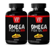 Immunity booster vitamins - OMEGA FISH OIL 8060 - Fish oil omega 3 softgel - 2 Bottles 120 Softgels