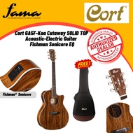 [FAMA]Cort GA5F-Koa Cutaway SOLID TOP Acoustic-Electric Guitar Fishman Sonicore EQ