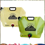 Camping 2PCS 2 Gallon  Water Container with Spout, Foldable Empty Gallon Jug for Outdoor Hiking