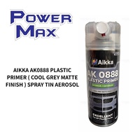 AIKKA AK0888 PLASTIC PRIMER - COOL GREY MATTE FINISH SPRAY TIN AEROSOL 400ml / CAN 370g