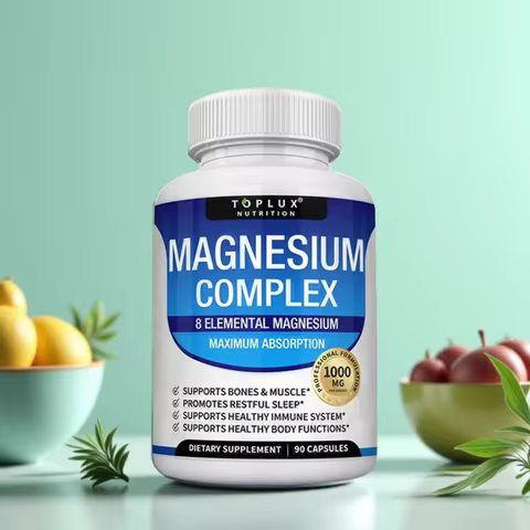 Magnesium Complex 1000MG Supplement - Magnesium Glycinate, Citrate & Malate - Sleep Support, Stress 