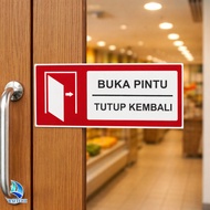 Acrylic Sign Open Close Door Back Sign Board Acrylic Label