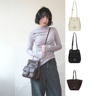 ️Korean Minimalist Ason Pocket Bag | Adjustable Drawstring Shoulder Crossbody Bag | Retro Motorcycle