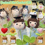 Graduation Crochet Flower Bouquet Crochet Bouquet Graduation Bouquet Handmade Wool Flowers Crochet D