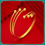 Emas 916 Original Gelang Tangan Perempuan Emas Bangkok 916 Gold Bangle for Women Korean Style