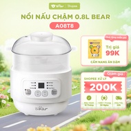 [KOL] Bear DDZ-A08T8 Slow Cooker 0.8L Capacity with Steamer Basket