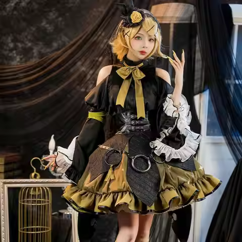 LAST BATCH UWOWO Cosplay Kagaminee Rinn x Rascal Collab Witchh Gothicc Halloween Cosplay Costume